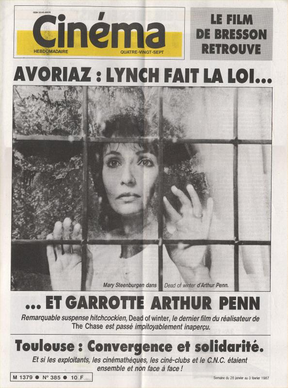 CINEMA (50s-90s Fr) magazine side cover Issue 385  1987