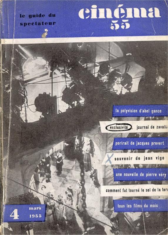 CINEMA (50s-90s Fr) magazine side cover Issue 4  1955