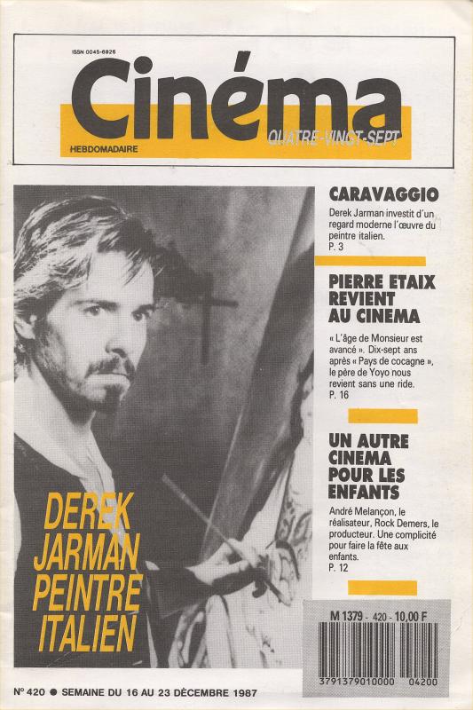 CINEMA (50s-90s Fr) magazine side cover Issue 420  1987