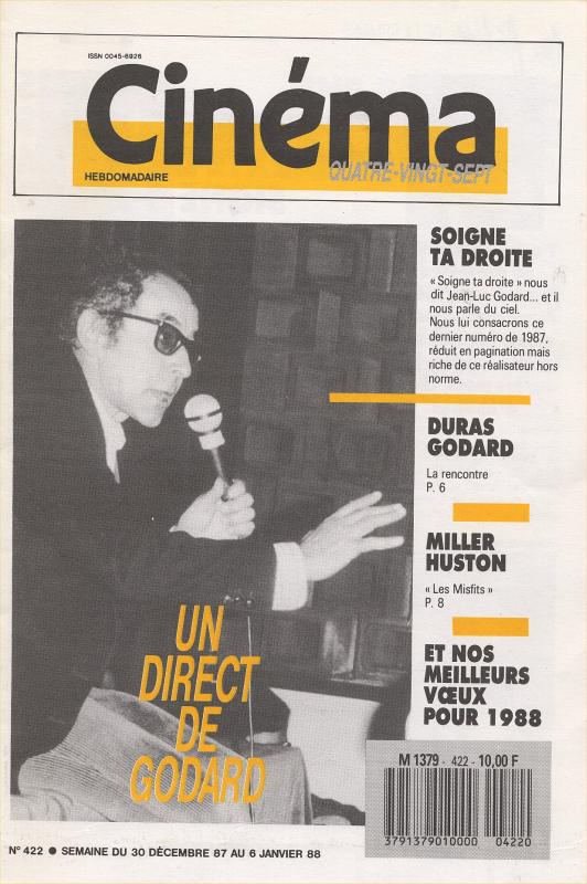 CINEMA (50s-90s Fr) magazine side cover Issue 422  1987