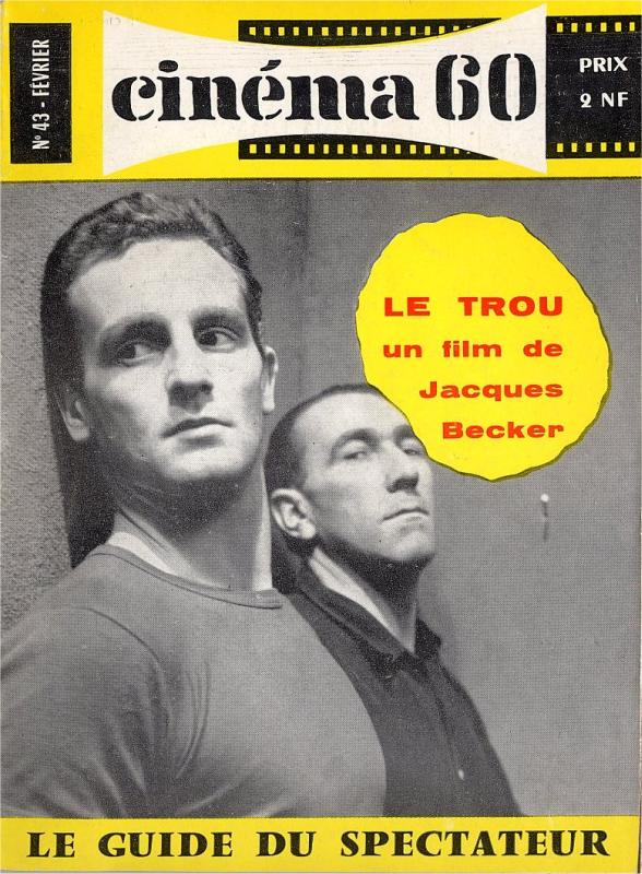 CINEMA (50s-90s Fr) magazine side cover Issue 43  1960
