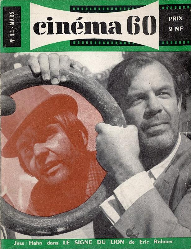 CINEMA (50s-90s Fr) magazine side cover Issue 44  1960