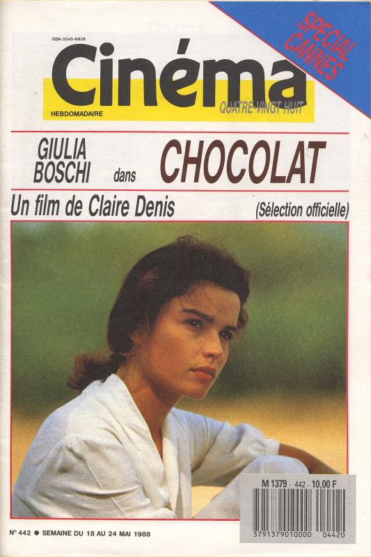 CINEMA (50s-90s Fr) magazine side cover Issue 442  1988