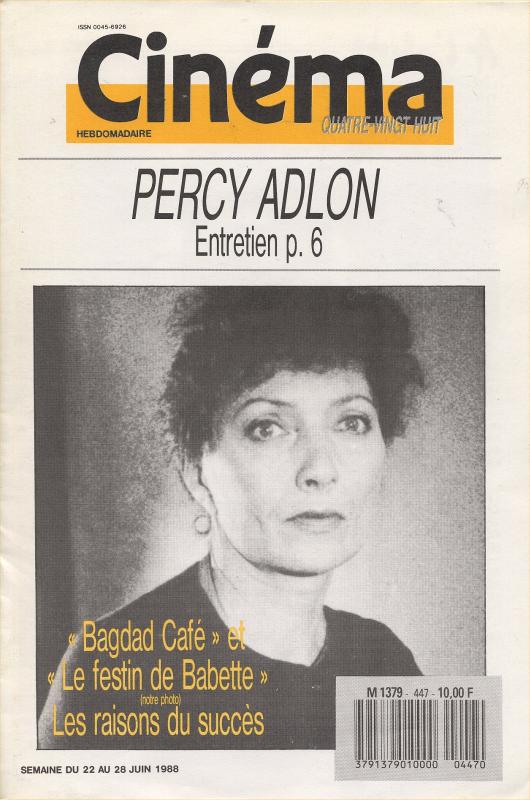 CINEMA (50s-90s Fr) magazine side cover Issue 447  1988