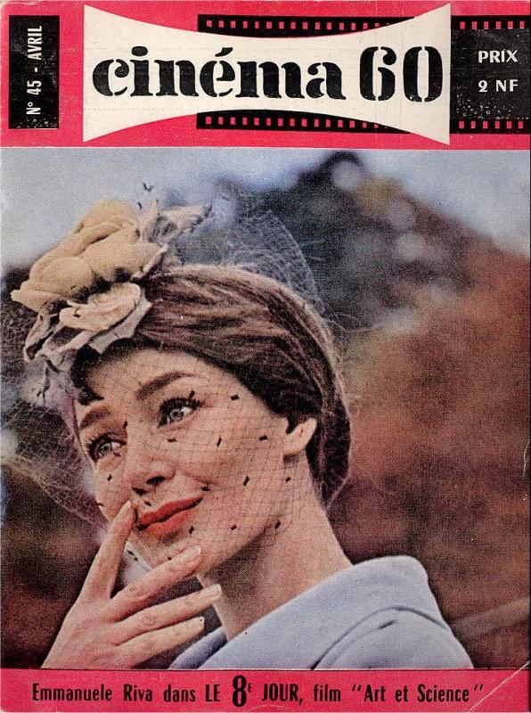 CINEMA (50s-90s Fr) magazine side cover Issue 45  1960