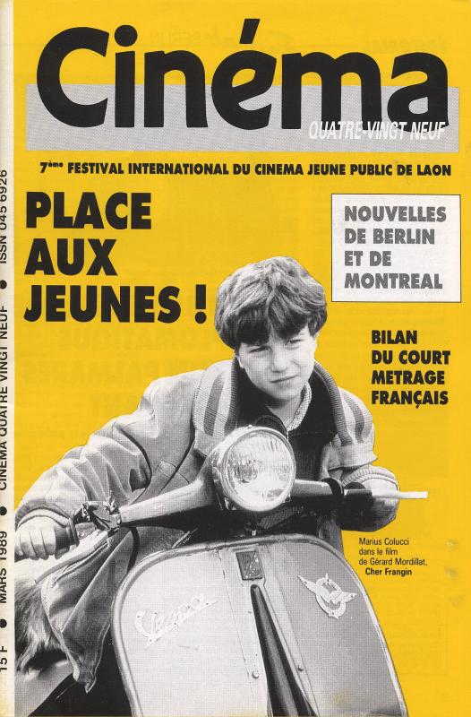 CINEMA (50s-90s Fr) magazine side cover Issue 455  1989