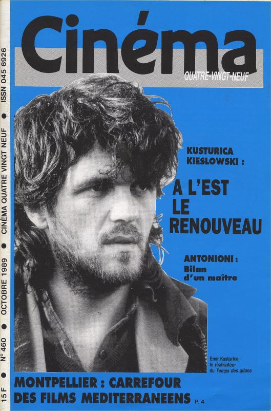 CINEMA (50s-90s Fr) magazine side cover Issue 460  1989