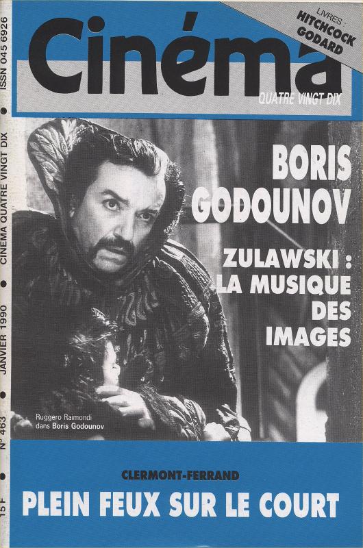 CINEMA (50s-90s Fr) magazine side cover Issue 463  1990