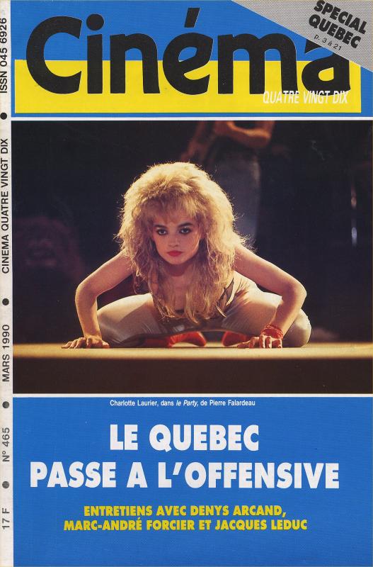 CINEMA (50s-90s Fr) magazine side cover Issue 465  1990