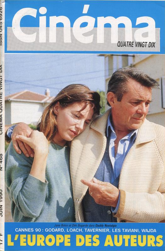 CINEMA (50s-90s Fr) magazine side cover Issue 468  1990