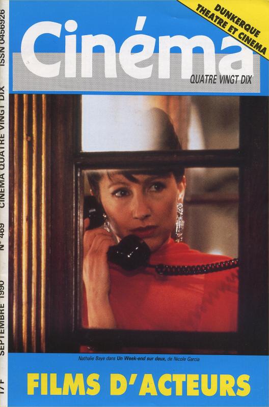 CINEMA (50s-90s Fr) magazine side cover Issue 469  1990