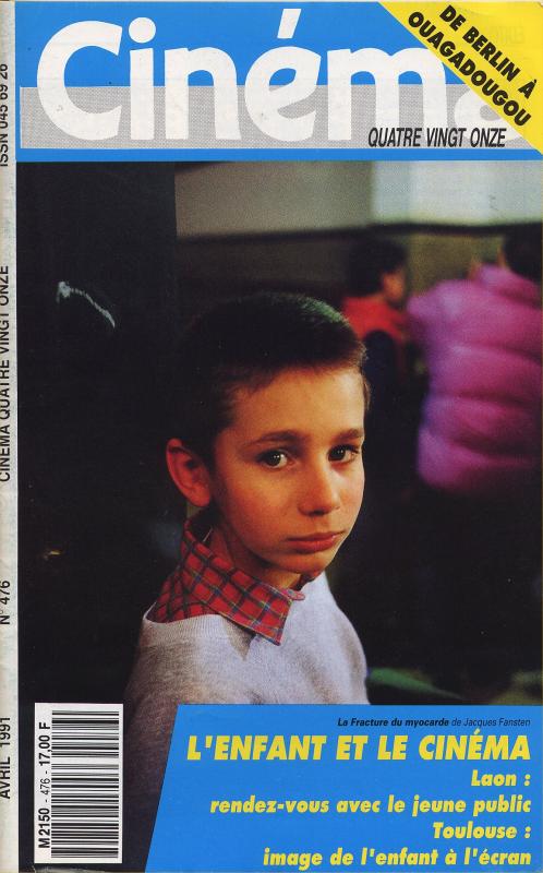 CINEMA (50s-90s Fr) magazine side cover Issue 476  1991