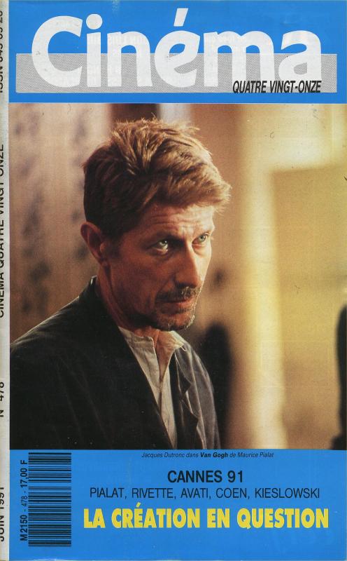 CINEMA (50s-90s Fr) magazine side cover Issue 478  1991