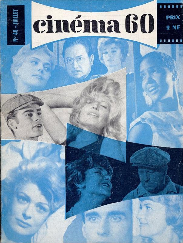 CINEMA (50s-90s Fr) magazine side cover Issue 48  1960