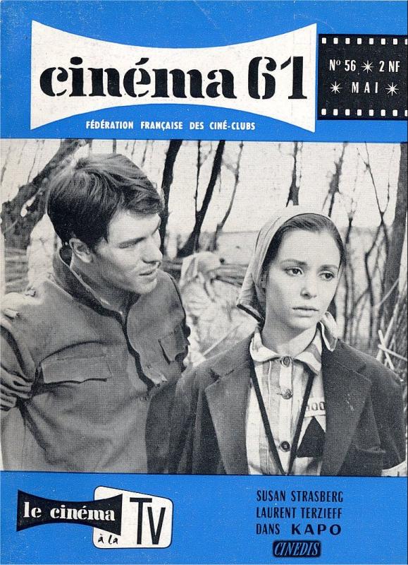 CINEMA (50s-90s Fr) magazine side cover Issue 56  1961