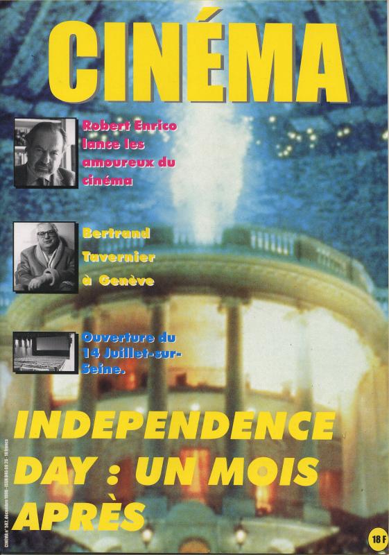 CINEMA (50s-90s Fr) magazine side cover Issue 582  1996