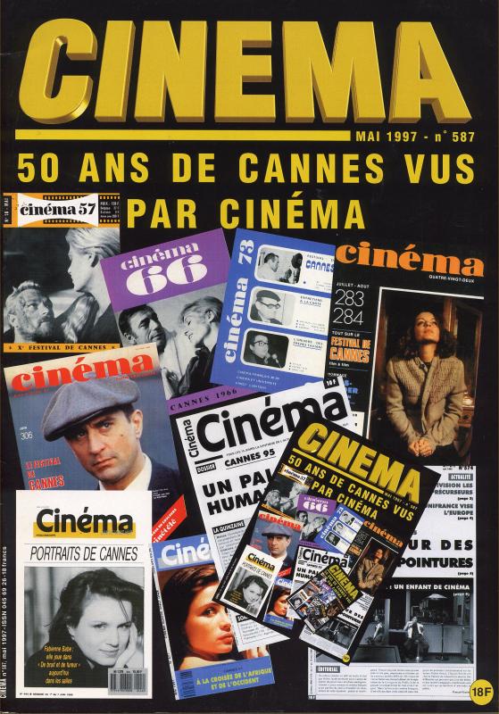 CINEMA (50s-90s Fr) magazine side cover Issue 587  1997