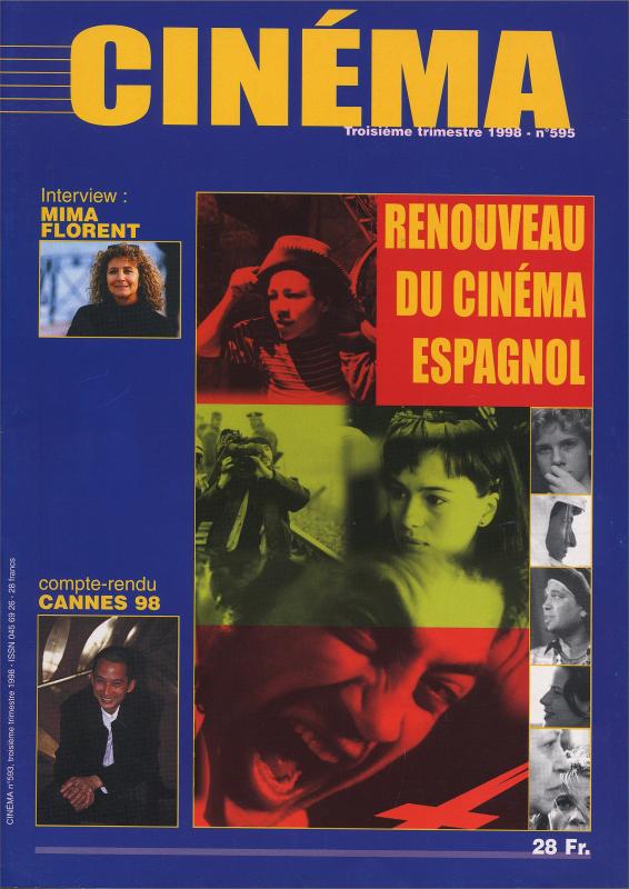 CINEMA (50s-90s Fr) magazine side cover Issue 595  1998