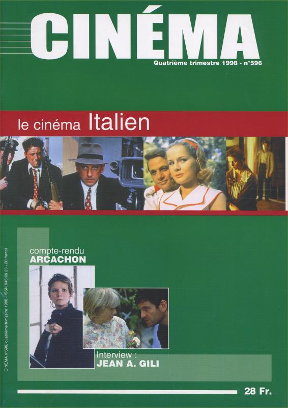 CINEMA (50s-90s Fr) magazine side cover Issue 596  1998