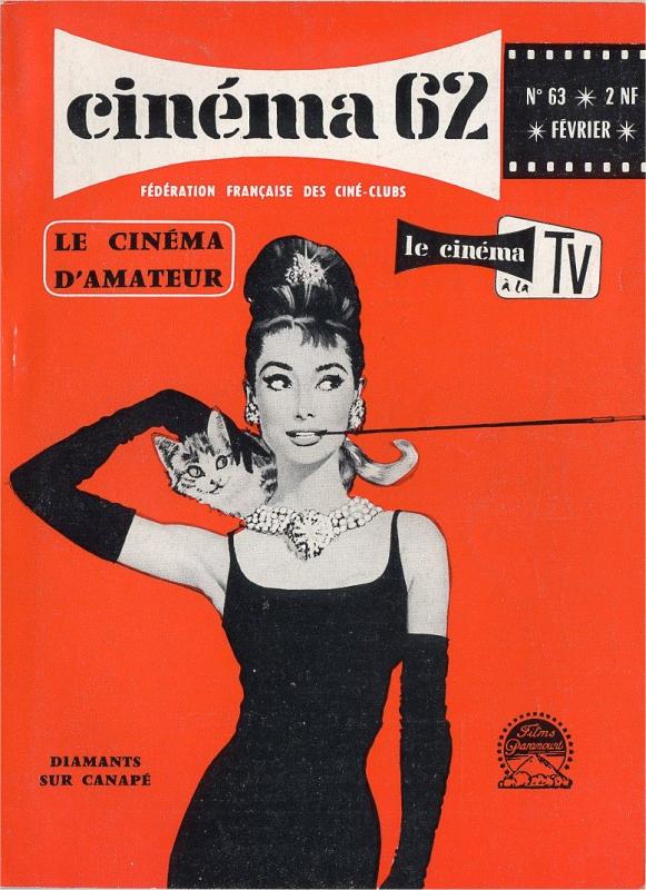 CINEMA (50s-90s Fr) magazine side cover Issue 63  1962