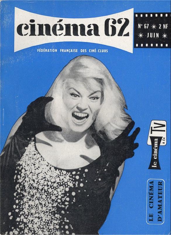 CINEMA (50s-90s Fr) magazine side cover Issue 67  1962
