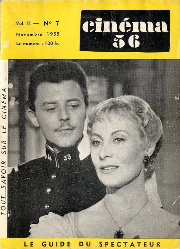 CINEMA (50s-90s Fr) magazine side cover Issue 7  1955