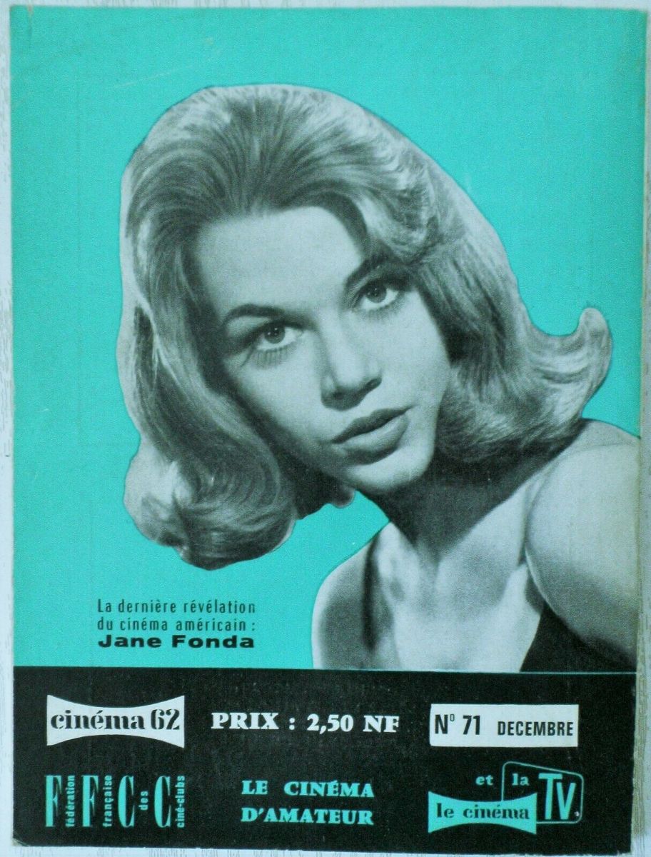 CINEMA (50s-90s Fr) magazine side cover Issue 71  1962