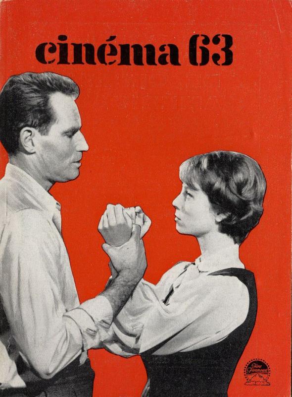 CINEMA (50s-90s Fr) magazine side cover Issue 76  1963