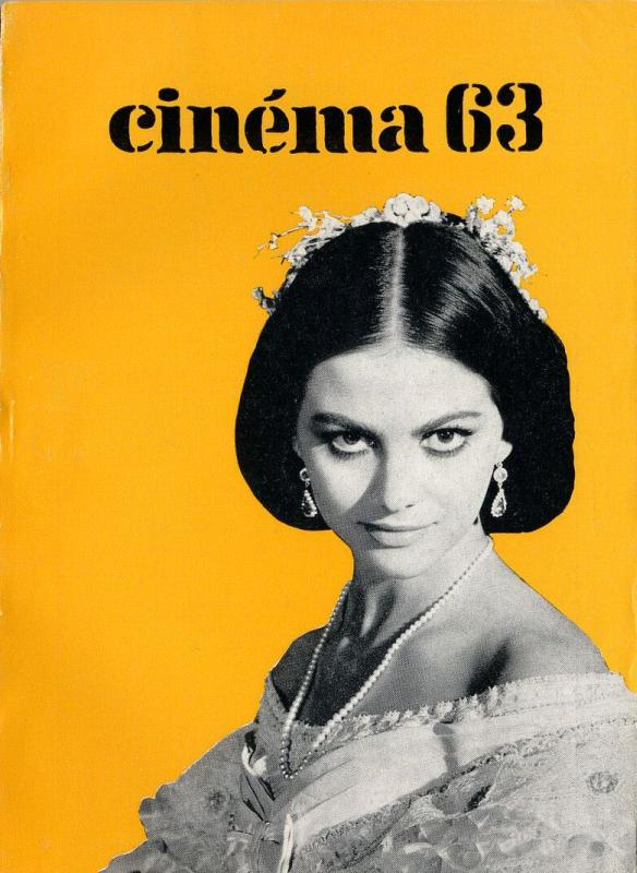 CINEMA (50s-90s Fr) magazine side cover Issue 77  1963