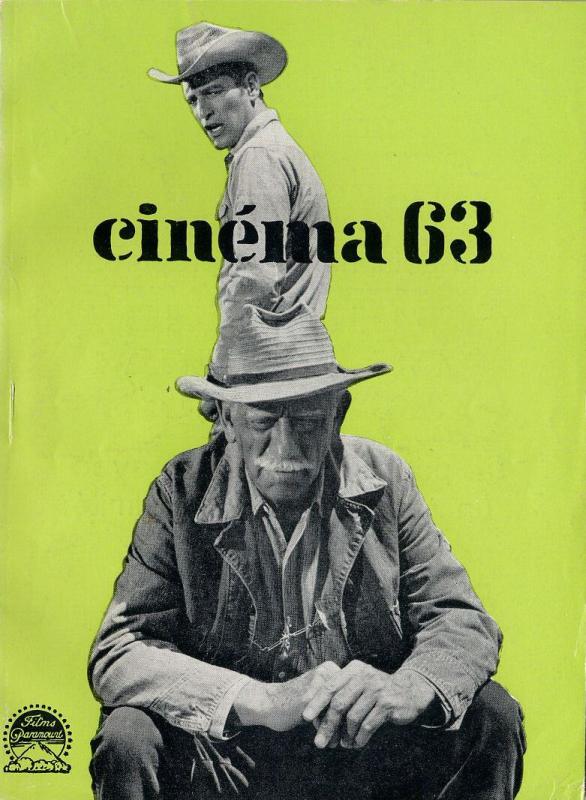 CINEMA (50s-90s Fr) magazine side cover Issue 79  1963