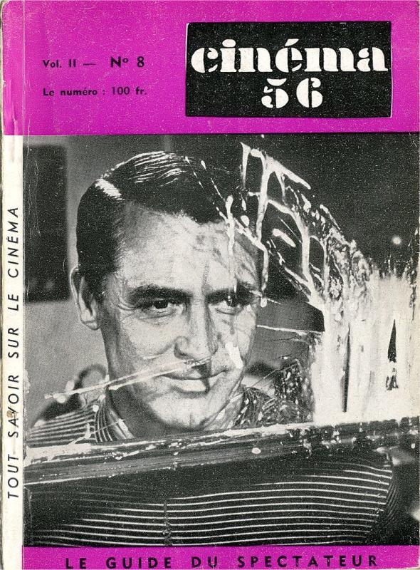 CINEMA (50s-90s Fr) magazine side cover Issue 8  1956
