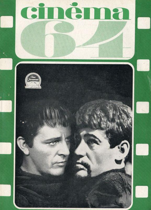 CINEMA (50s-90s Fr) magazine side cover Issue 86  1964