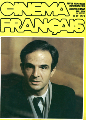 CINEMA FRANCAIS magazine side cover Issue 19 January 1978