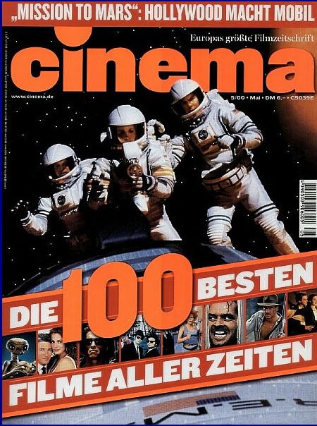 CINEMA (De) magazine side cover Issue 264 May 2000