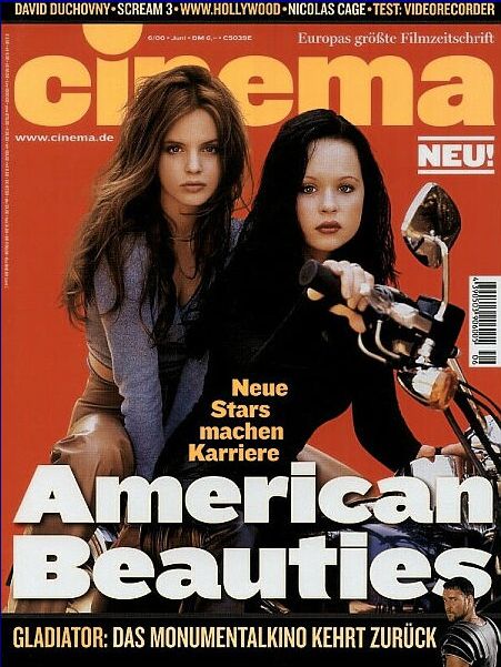 CINEMA (De) magazine side cover Issue 265 June 2000