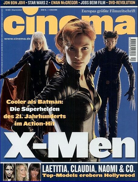 CINEMA (De) magazine side cover Issue 268 September 2000