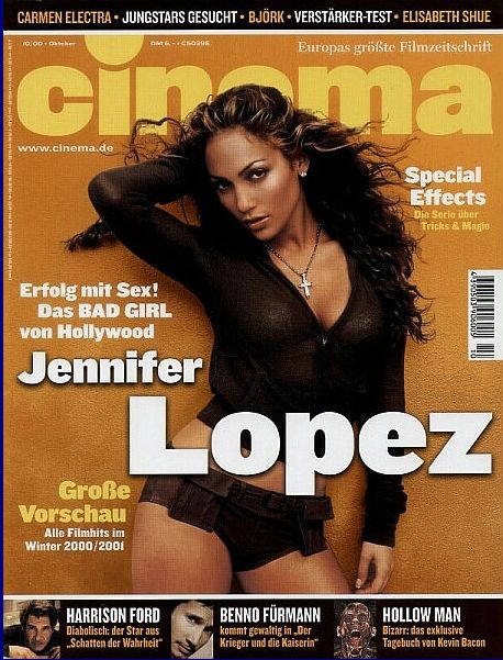 CINEMA (De) magazine side cover Issue 269 October 2000
