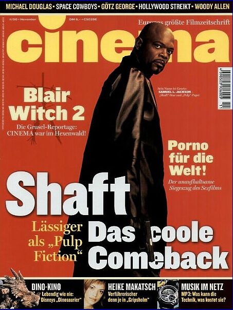 CINEMA (De) magazine side cover Issue 270 November 2000