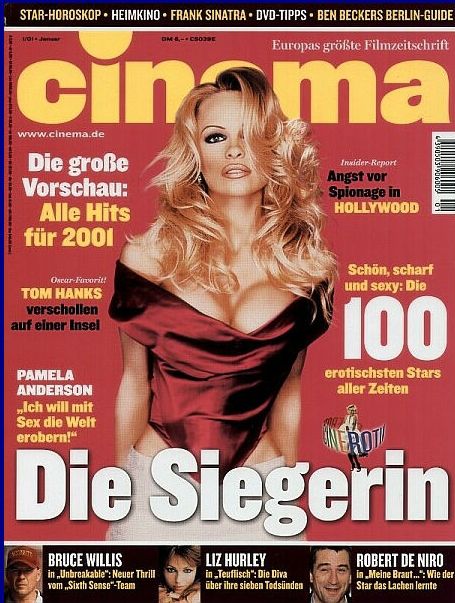 CINEMA (De) magazine side cover Issue 272 January 2001