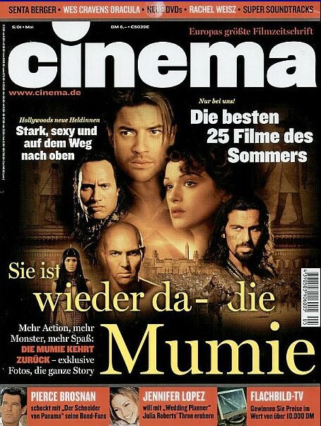 CINEMA (De) magazine side cover Issue 276 May 2001
