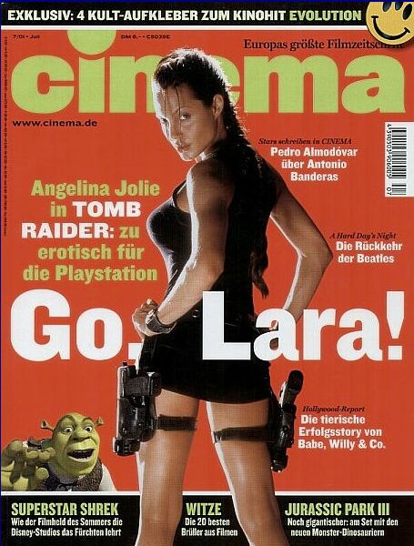 CINEMA (De) magazine side cover Issue 278 July 2001