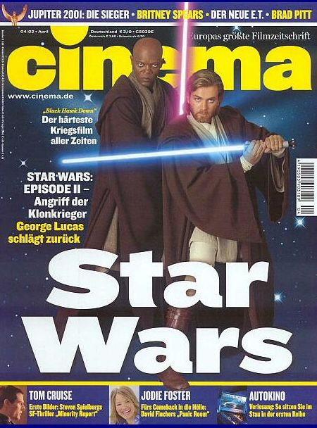 CINEMA (De) magazine side cover Issue 287 April 2002