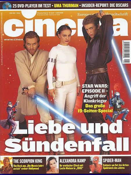 CINEMA (De) magazine side cover Issue 288 May 2002