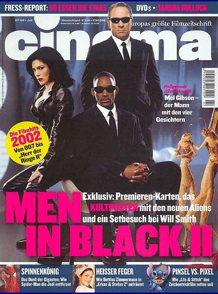 CINEMA (De) magazine side cover Issue 290 July 2002