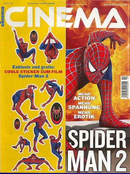 CINEMA (De) magazine side cover Issue 314 July 2004