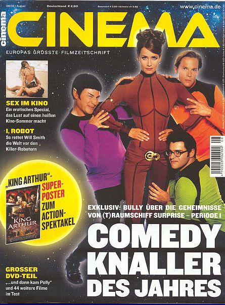 CINEMA (De) magazine side cover Issue 315 August 2004