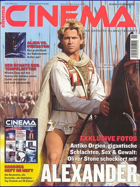 CINEMA (De) magazine side cover Issue 318 November 2004