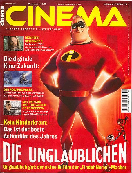 CINEMA (De) magazine side cover Issue 319 December 2004