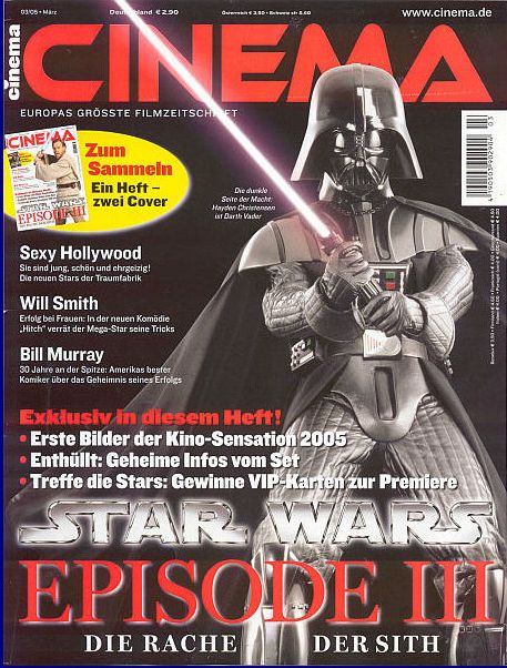CINEMA (De) magazine side cover Issue 322 March 2005