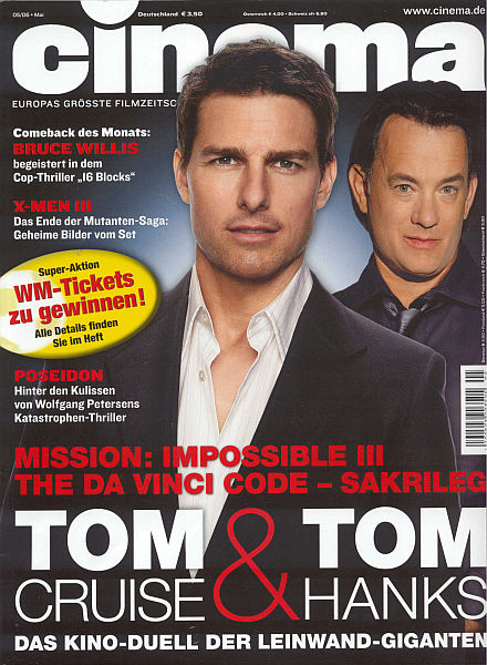 CINEMA (De) magazine side cover Issue 336 May 2006